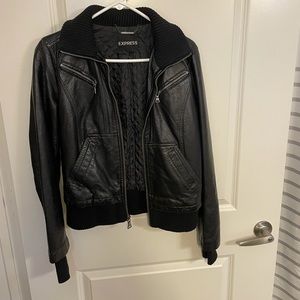 Faux leather jacket